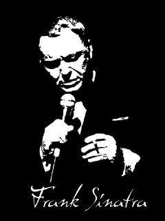 Frank Sinatra MEN T SHIRT BLACK OR BROWN / WHITE
