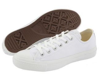 CHUCK TAYLOR® CONVERSE ALL STAR® White LEATHER Low TOP 1T866 WHITE