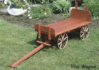 Amish Made Hay Wagon Lancaster Garden Yard Decoration