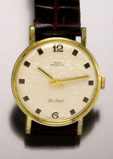 Bolivia Presidential DeLuxe Swiss Wristwatch with Box Circa 1980