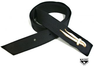 Tie Strap Cinch Heavy Duty Premium Grade Doubled Nylon Black (New)
