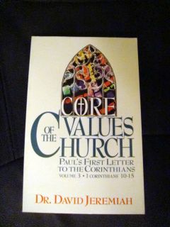 Core Values of the Church Pauls First Letter to the Corinthians Vol