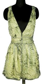 NEW $120 Jessica Simpson Printed Pleat Romper Tunic Dress Medium M 6