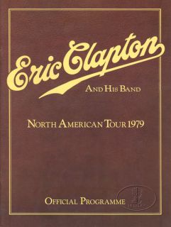 ERIC CLAPTON MUDDY WATERS 1979 Tour Concert Program Programme Cream