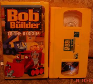 Bob the Builder To The Rescue VHS~$3 Ship 1 video OR Ship All U Want