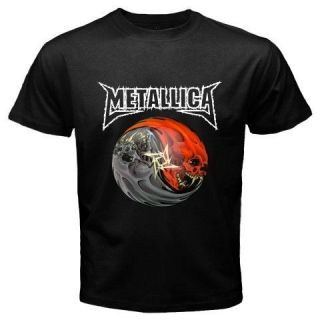 New METALLICA Logo Metal Rock Band Legend Mens Black T Shirt Size S