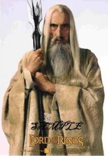 Lord of the Rings LOTR Christopher Lee as Saruman Holding Staff 8 x 10