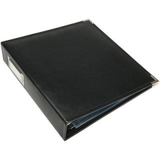 We R Faux Leather 3 Ring Binder 8.5 Inch X 11 Inch Black 633356403531