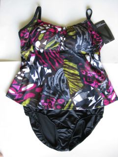 Magicsuit by Miraclesuit body control tankini skirted swimsuit 18W 20W
