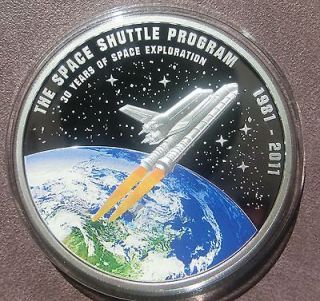 2012 Cook Islands SPACE SHUTTLE coin Only 981 made Only few