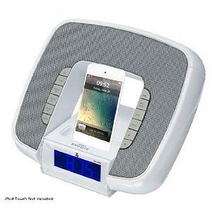 iPod/iPhone Docking Speaker Station/Aux Input Alarm Clock Radio White