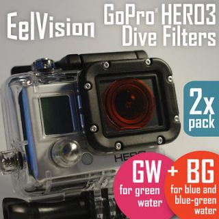 PACK GoPro HERO3 Dive Filter (EelVision BG+GW)   underwater dive