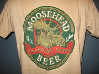 vintage 80s MOOSEHEAD CANADIAN BEER TULSA OKLAHOMA T Shirt MEDIUM