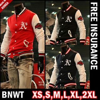 BNWT As Varsity College Letterman Baseball Jacket Jackets Jumper Red