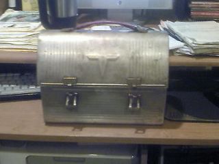 VINTAGE THERMOS ALUMINUM TIN LUNCH BOX