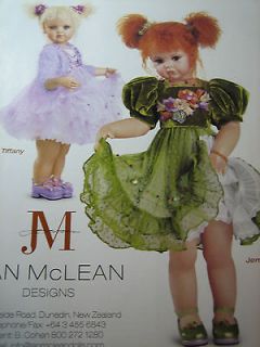 2002 Jan McLean Doll Ad ~ TIFFANY AND JEMIMA Advertisement ONLY