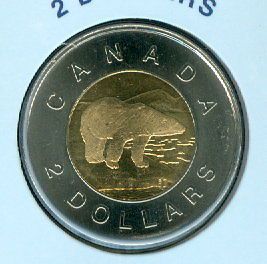 2009 RCM Logo Twoonie $2 Two Dollars Canada BU Coin D1