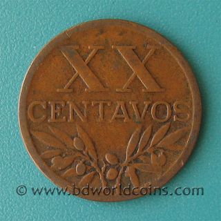 20 centavos coin 1944