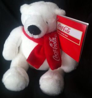Cocoa Cola Polar Bear Plush 2012 Holiday Ed. New With Tags 6