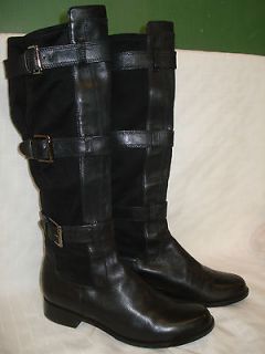 COLE HAAN NIKE AIR AVALON TALL PULL ON BLACK RIDING BOOTS 7.5 B