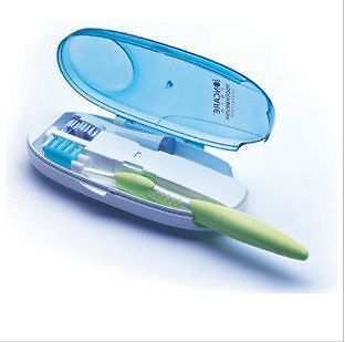 1pcs UV double Toothbrush Sanitizer/Ster ilizer Cleaner