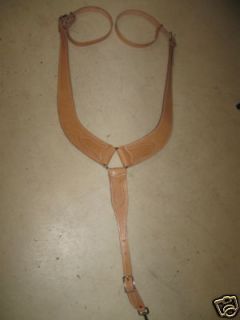 horse tack Y cut pulling breast collar Natural color saddle collar