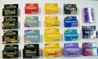 Trojan Magnum Fire & Ice Pleasure Pack Ecstasy Her Pleasure Condoms
