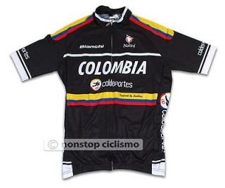 COLOMBIA BIANCHI 2012 PRO TEAM JERSEY  FULL ZIP 3XL/7