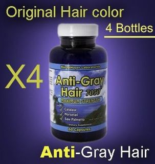 Anti Gray Hair Pills w/Catalase, Horsetail  Stop Grey Hair  120