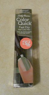 SALLY HANSEN COLOR QUICK FAST DRY NAIL COLOR PEN *GREEN CHROME*