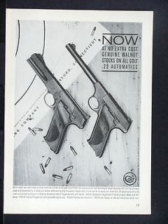 1960 COLT 22 LR Match Target Targetsman Automatic Pistol magazine Ad