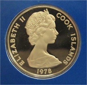 1978 COOK ISLANDS GOLD COIN, $200 DOLLAR, PROOF LOW MINTAGE 3216 COINS