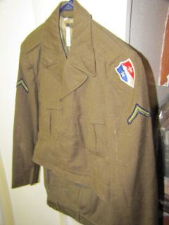 Korean War M 50 Ike jacket & pants trousers Theatre Area Support Cmd
