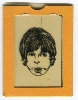 1975 The Identikit Eyewitness Bubble Gum Mug Shots Yellow Border Frame