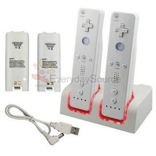 Newly listed Remote Controller Charger +2 Battery Packs For Wii Game