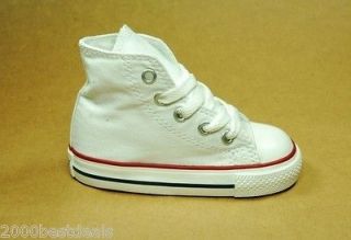CONVERSE ALL STAR HI TOP INFANT SIZE WHITE RED FASHION STYLE GIRL