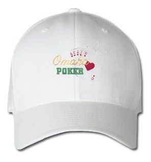 Omaha Poker Sports Sport Design Embroidered Embroidery Hat Cap