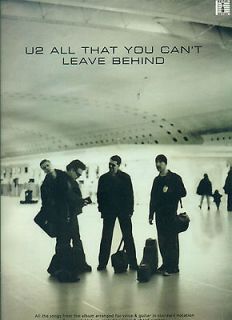 U2 ALL THAT YOU CANT LEAVE BEHIND GUIT TAB/VOCAL MUSIC BK COLLECTORS