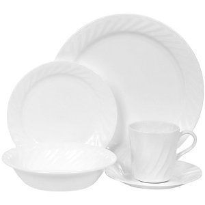 Corelle Enhancements Dinnerware set 20 Pieces with cup and saucer New