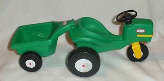 Vintage Little Tikes DOLLHOUSE Doll Sized Tractor + Trailer RARE Toy