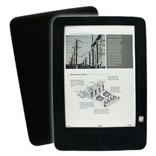 Black Soft Skin Silicone Case Cover For E Book Kindle DX
