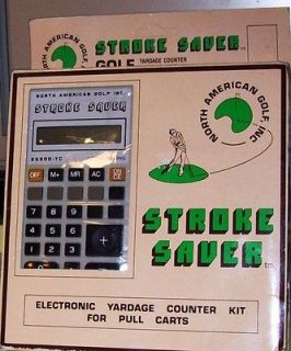 Golf Electronic Yardage Counter Kit For Pull Carts NIP c 1989