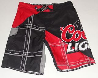 COORS LIGHT BEER MENS SWIM BOARD SHORTS SIZE 30 NWT