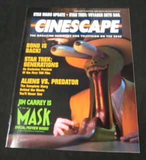 CINESCAPE SUPPLEMENT OF HERO ILLUSTRATED ~ 1994   James Bond! The Mask