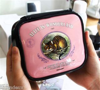 Alice in Wonderland Pink Cosmetic Makeup Case Cute Lovely Pouch Bag