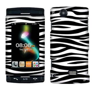 Black/ White Zebra Accessory Case Cover AT&T Sharp FX Cell Phone