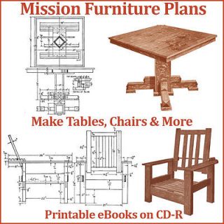 Wood Crafts, Furniture Plans to Make Tables, Chairs, Beds & More