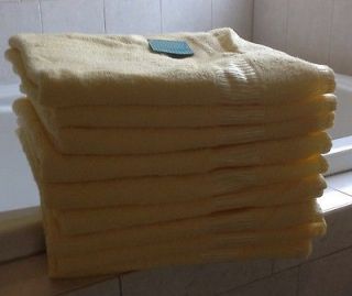 NWT Set of 9 100% Cotton Bath Towels, Nantucket, Butter Yellow