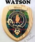 WATSON CLAN CREST WALL PLAQUE PLAQUES AVAILABLE IN ANY CLAN NAME