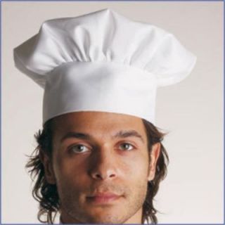 Dress Up America H215 A White Chef Hat Costume Accessory Adult One